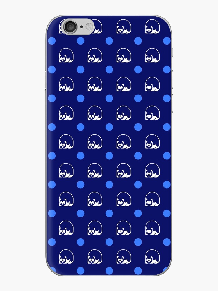 Thumbnail 1 of 2, iPhone Skin, Blue wallpaper logo designed and sold by Panda Edizioni.
