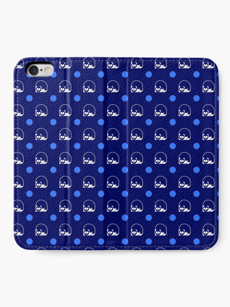 Thumbnail 2 of 6, iPhone Wallet, Blue wallpaper logo designed and sold by Panda Edizioni.