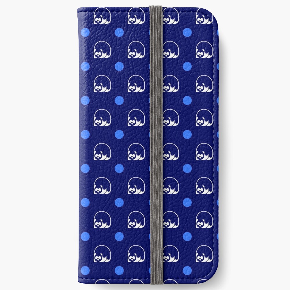 Blue wallpaper logo iPhone Wallet