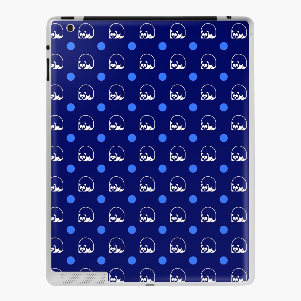 Blue wallpaper logo iPad Case & Skin