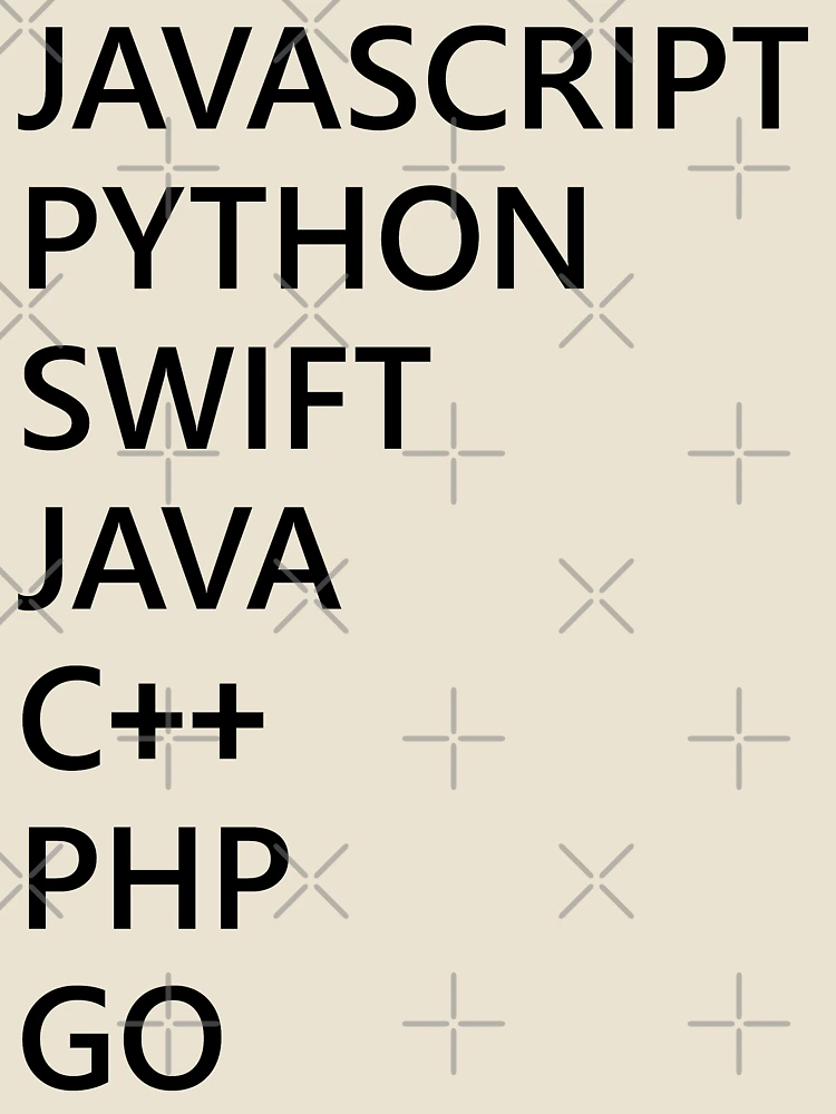Thumbnail 4 of 4, Relaxed T-Shirt, Programming Language Javascript Python Swift C++ Php Go For Programmer Coder Developer designed and sold by AJAD212.