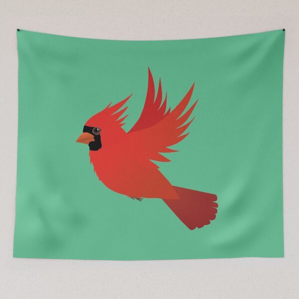 Item preview, Flying northern cardinal designed and sold by Bwiselizzy.