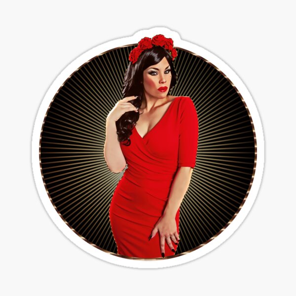 Rockabilly Pin-up Vintage Retro 50's 60's 70's red dress by Hearts