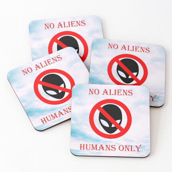 Item preview, No aliens, humans only designed and sold by helenkaiy.