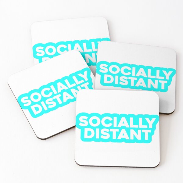 Item preview, socially distant sticker designed and sold by MonkeySame.