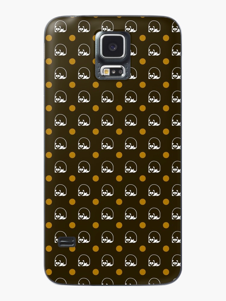Thumbnail 1 of 2, Samsung Galaxy Phone Case, Logo on brown wallpaper designed and sold by Panda Edizioni.