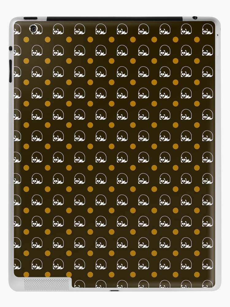 Thumbnail 1 of 2, iPad Case & Skin, Logo on brown wallpaper designed and sold by Panda Edizioni.