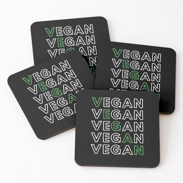 Item preview, Vegan T-shirt vegan word repeated five times designed and sold by Rrrainbow.