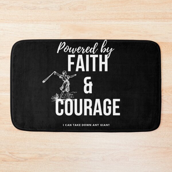 Item preview, Powered By Faith and Courage David and Goliath designed and sold by JohnSit.