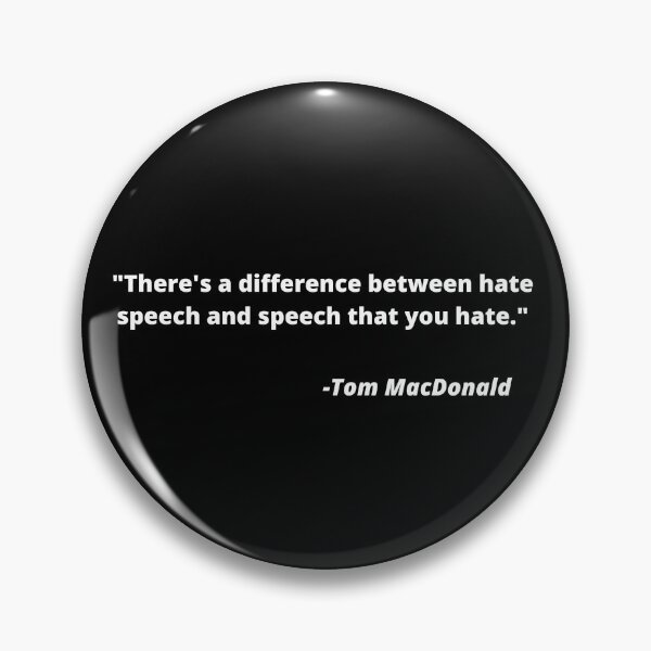 Item preview, Hate Speech And Speech That You Hate (White On Black) designed and sold by Kadeda.