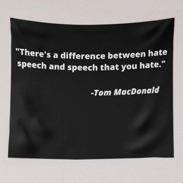 Item preview, Hate Speech And Speech That You Hate (White On Black) designed and sold by Kadeda.