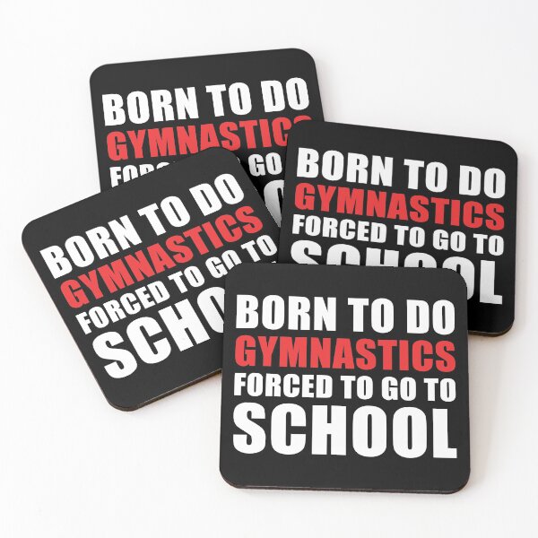 Item preview, Born to do gymnastics forced to go to school designed and sold by TendyTees.
