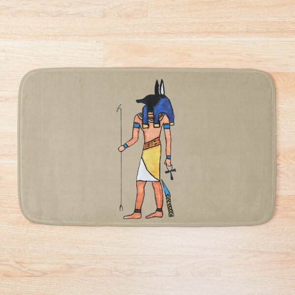Item preview, Ancient Egyptian God Anubis Watercolor Painting designed and sold by WatercolorStore.