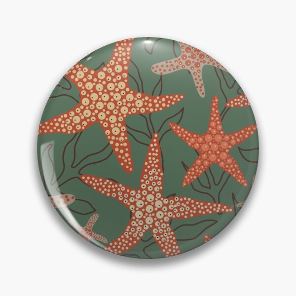 Item preview, Sea stars - starfish fun in the ocean on green  designed and sold by susyrdesign.