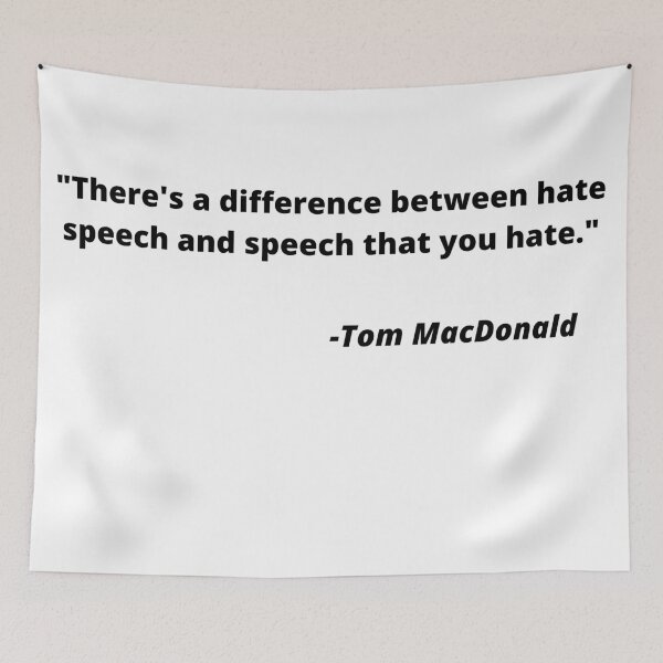 Item preview, Hate Speech And Speech That You Hate (Black On White) designed and sold by Kadeda.