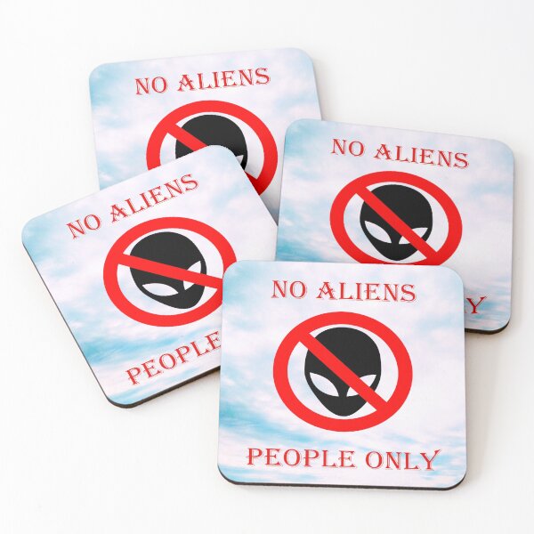 Item preview, No aliens, people only designed and sold by helenkaiy.