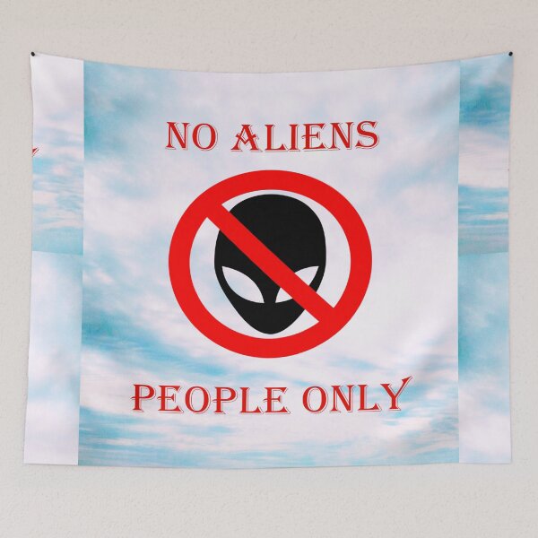 Item preview, No aliens, people only designed and sold by helenkaiy.