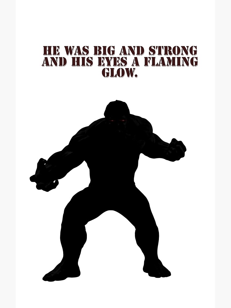  he was big and strong poster for sale by leexxxlee redbubble