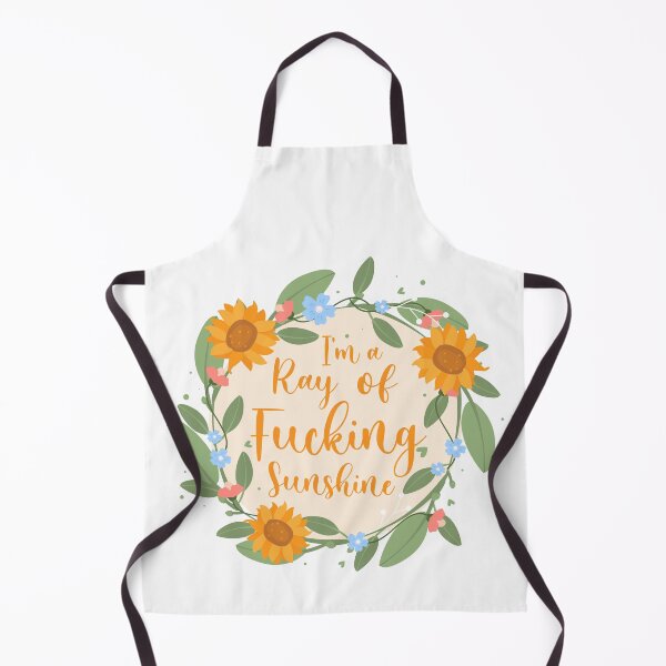 Item preview, I'm A Ray Of F***ing Sunshine | Socially Awkward Floral Wreath designed and sold by 0TeeDesigns.