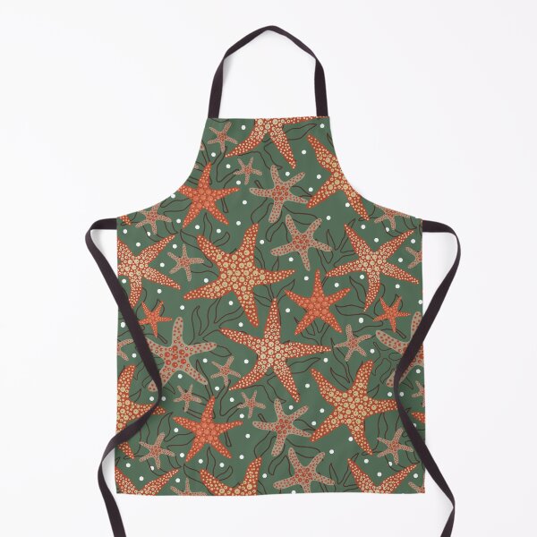 Item preview, Sea stars - starfish fun in the ocean on green with bubbles designed and sold by susyrdesign.