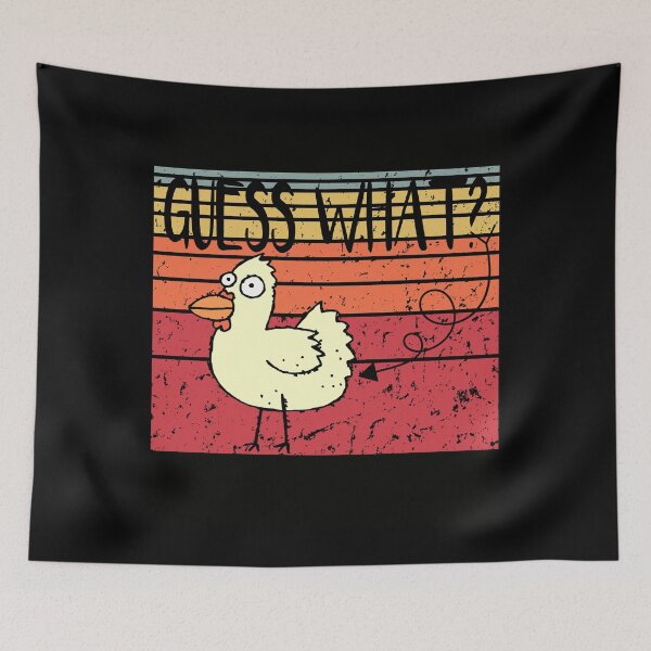Item preview, Guess What Chicken Butt! | Unisex T-Shirt - Funny Cute Vintage Shirt designed and sold by NewDayDesigns.