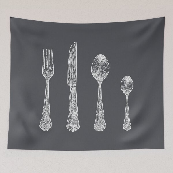 Item preview, Silverware drawing designed and sold by StefanAlfonso.
