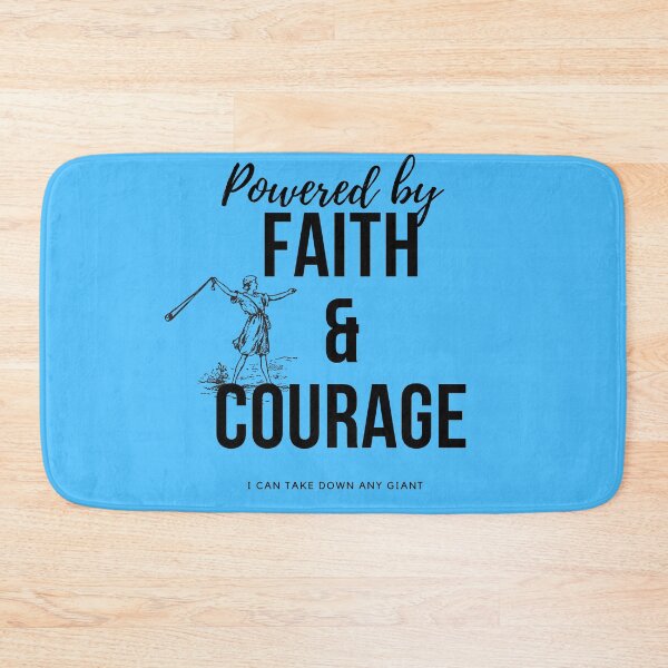 Item preview, Powered By Faith and Courage David and Goliath 2 designed and sold by JohnSit.