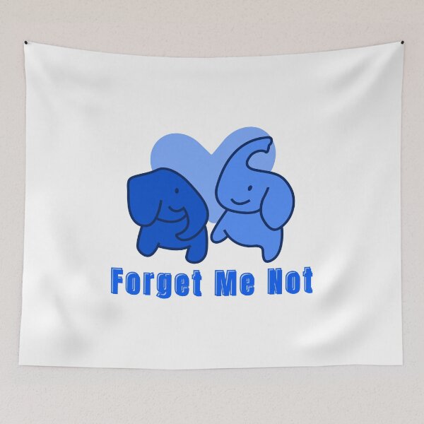 Item preview, Forget Me Not in Blue Valentines Day Design - Cute designed and sold by Pumpkin-Prints.