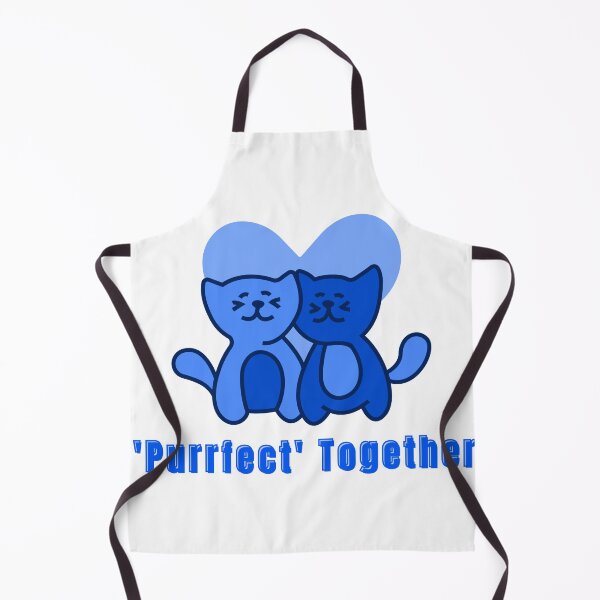 Item preview, Purrfect Together in Blue Valentines Day Design - Cute designed and sold by Pumpkin-Prints.