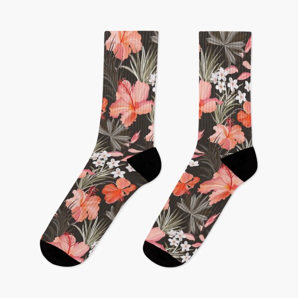 Item preview, Watercolor Hibiscus summer floral jungle designed and sold by Milatoo.