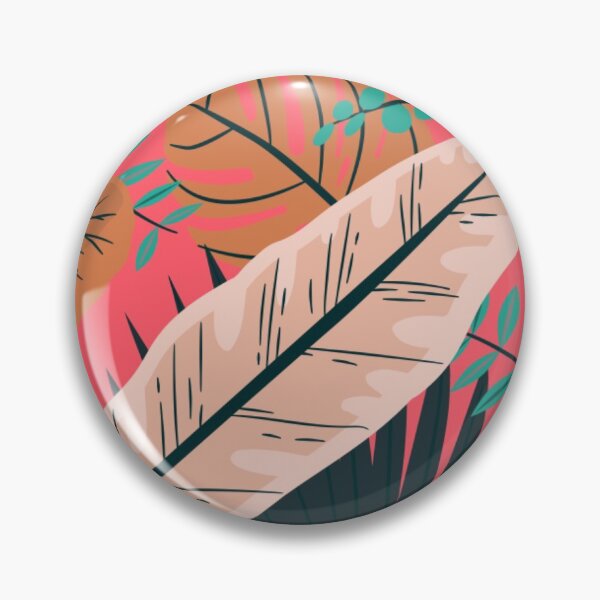 Aperçu de l'œuvre Motif végétal sur fond rose créée et vendue par Thevikki.