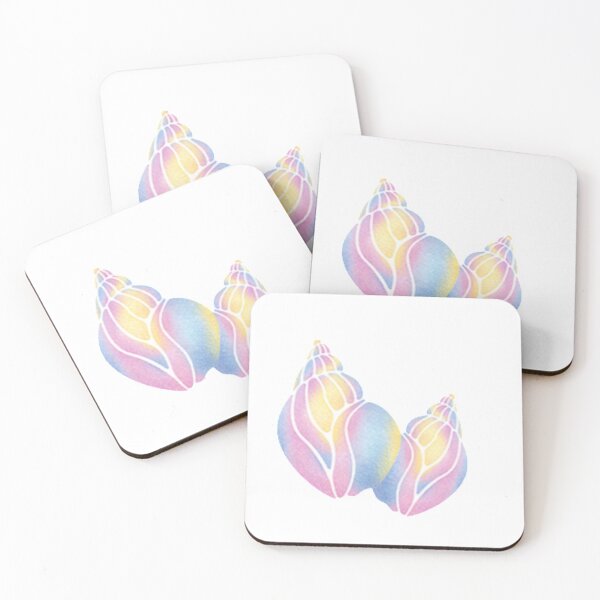 Item preview, Watercolor Conch Shells designed and sold by Soul-on-groove.