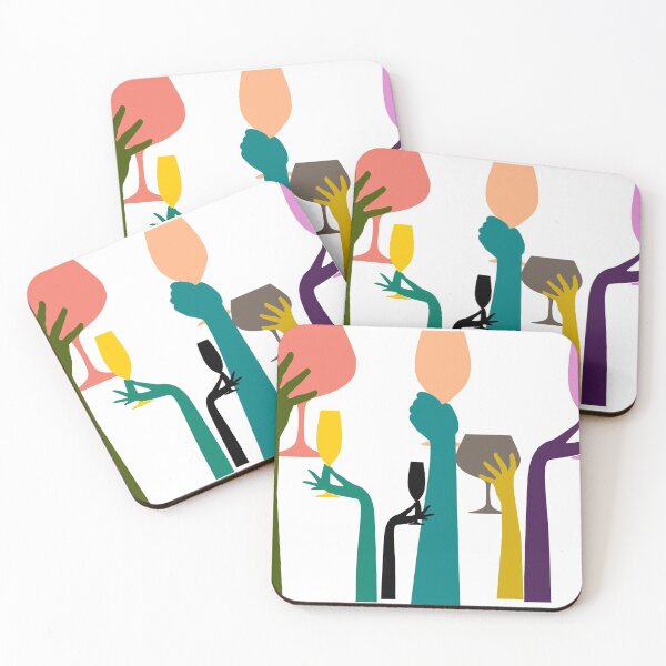 Item preview, Wine lover gift wine everywhere colorful wine glasses designed and sold by hyggekrog.