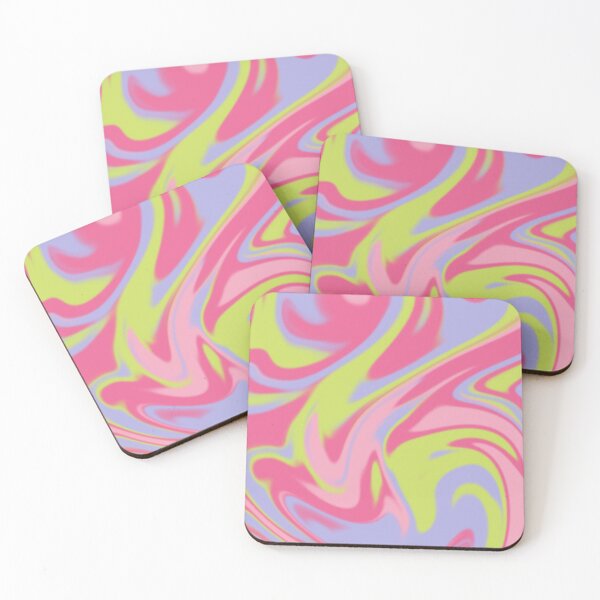 Item preview, Abstract 70s Psychedelic Marble Blend - Green, Purple and Pink designed and sold by forkmuddies.