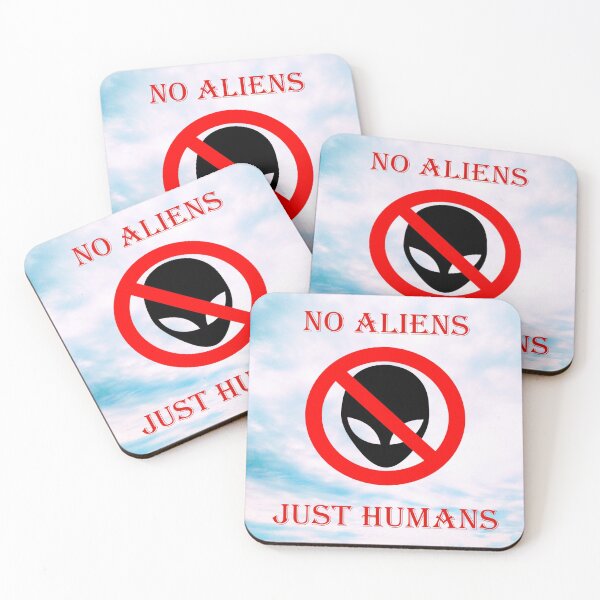 Item preview, No aliens, just humans designed and sold by helenkaiy.