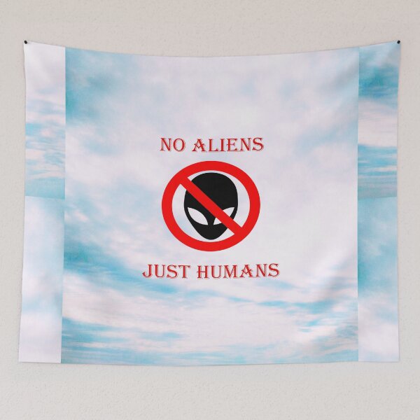 Item preview, No aliens, just humans designed and sold by helenkaiy.
