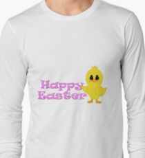 Happy Easter Chick Long Sleeve T-Shirt
