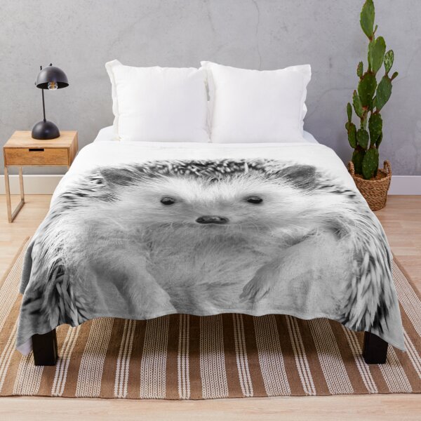 Item preview, Hedgehog Black White Art Print, by Zouzounio Art designed and sold by zouzounioart.