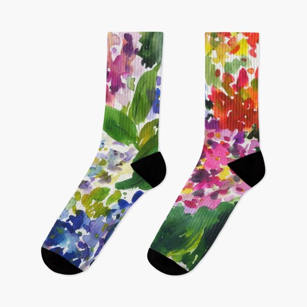 Item preview, hydrangeas in green: watercolor pattern designed and sold by kosarandrea.
