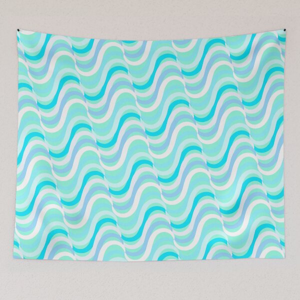 Item preview, Blue Ocean Waves Pattern designed and sold by Qestar.