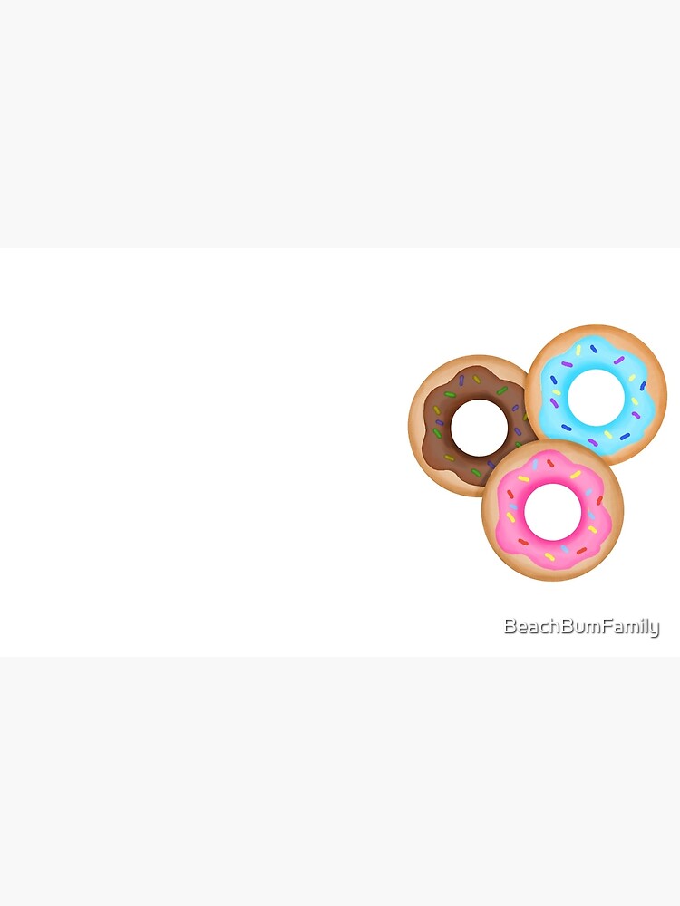 Donut Trio Pink Blue Brown by BeachBumFamily