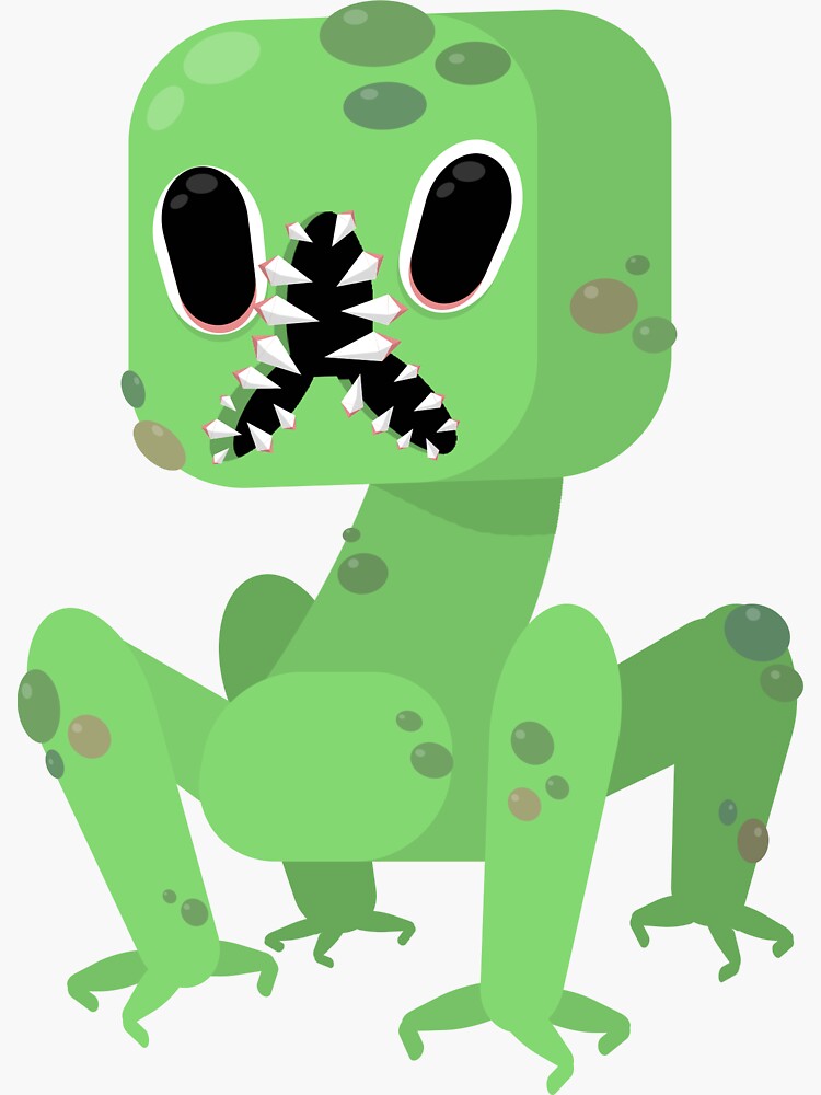 Minecraft Creeper Sticker for Sale by qloc