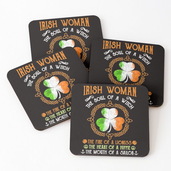 Item preview, St Patricks Day Women Shirts Irish Woman The Soul Of An Witch designed and sold by BiancaMoss51.