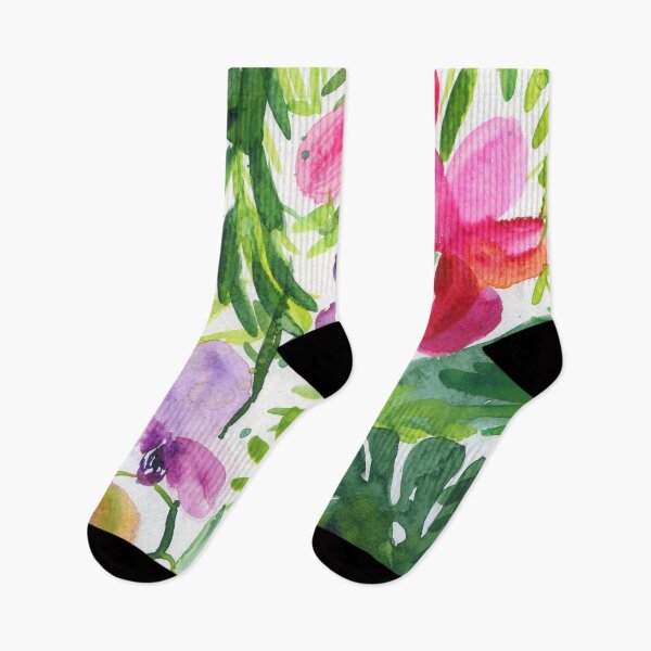 Item preview, orchideas in jungle: watercolor pattern designed and sold by kosarandrea.
