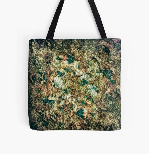 Wild Flowers All Over Print Tote Bag