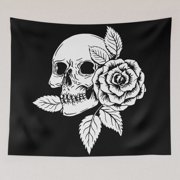 Item preview, Skull and roses designed and sold by ZethTheReaper19.