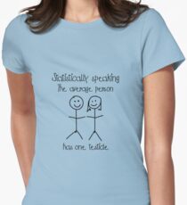 One testicle Women's Fitted T-Shirt