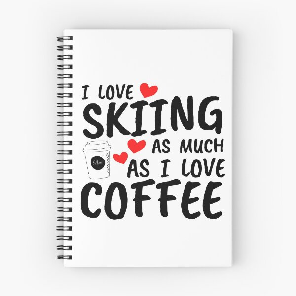 Item preview, I love skiing  as much as I love coffee designed and sold by TheGreenGoat.