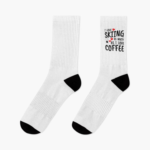 Item preview, I love skiing  as much as I love coffee designed and sold by TheGreenGoat.