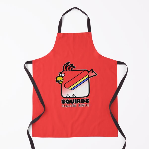 Item preview, Fun Graphic Square Parrot Retro Squirds Red designed and sold by Quooki.